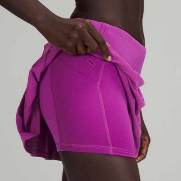 Lululemon 2022 Pace Rival Mid-Rise Skirt *Long Vivid Plum Size 6 - Picture 4 of 16
